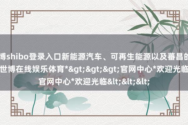 世博shibo登录入口新能源汽车、可再生能源以及蕃昌的AI基础投资-*世博在线娱乐体育*>>>官网中心*欢迎光临<<<