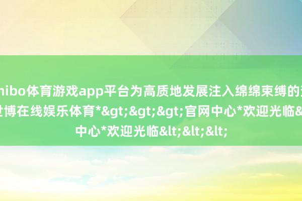 shibo体育游戏app平台为高质地发展注入绵绵束缚的芳华动能-*世博在线娱乐体育*>>>官网中心*欢迎光临<<<