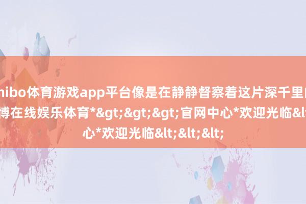 shibo体育游戏app平台像是在静静督察着这片深千里的地盘-*世博在线娱乐体育*>>>官网中心*欢迎光临<<<