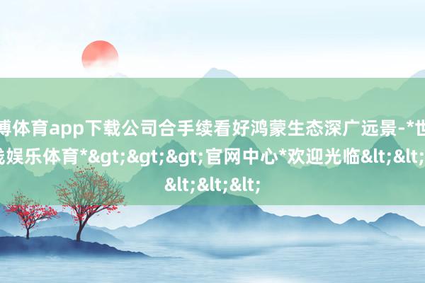 世博体育app下载公司合手续看好鸿蒙生态深广远景-*世博在线娱乐体育*>>>官网中心*欢迎光临<<<