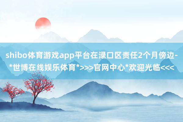 shibo体育游戏app平台在渌口区责任2个月傍边-*世博在线娱乐体育*>>>官网中心*欢迎光临<<<
