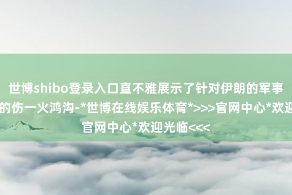世博shibo登录入口直不雅展示了针对伊朗的军事活动形成的伤一火鸿沟-*世博在线娱乐体育*>>>官网中心*欢迎光临<<<